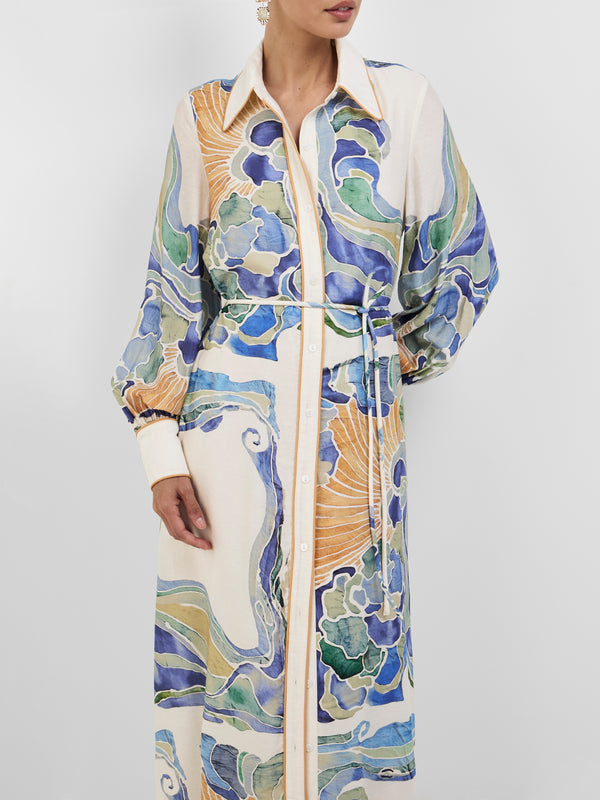WREN SHIRT DRESS, close-up detail