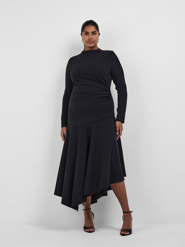 MIA DRESS, front view on size 16 model