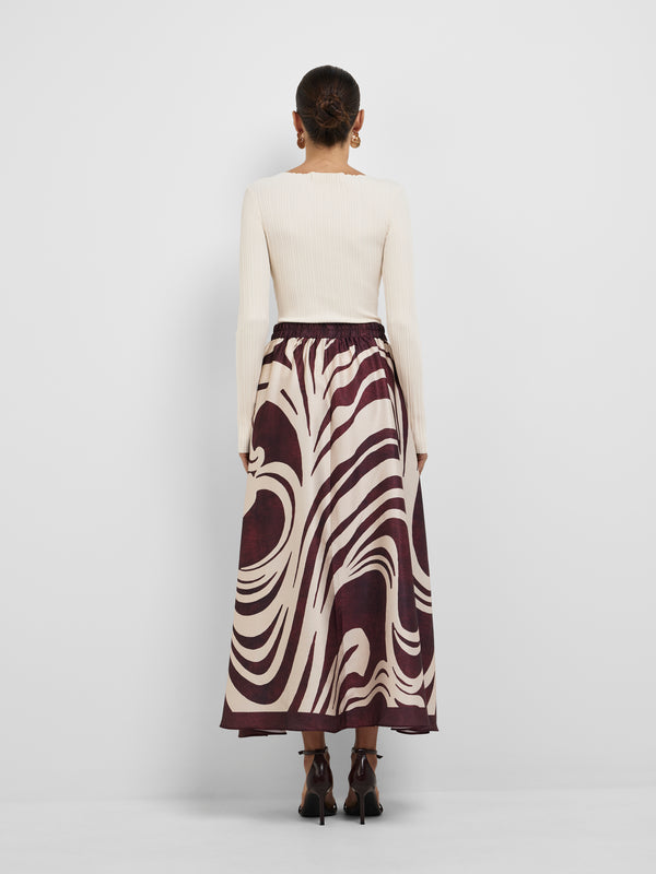 INES MAXI SKIRT, back view