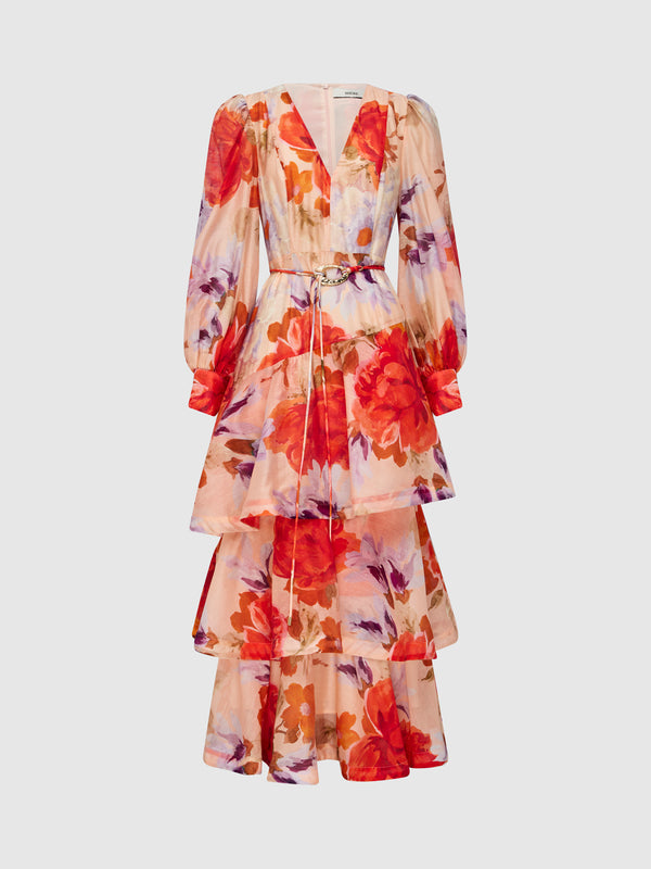KENZA MAXI DRESS, flat lay