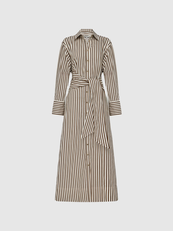 AVA MIDI DRESS, flat lay
