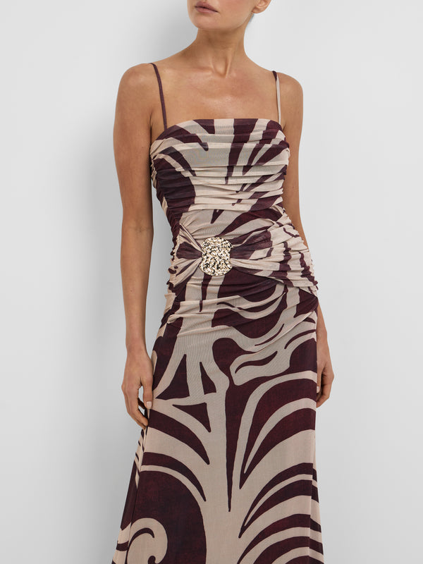 INES MAXI DRESS, close-up detail
