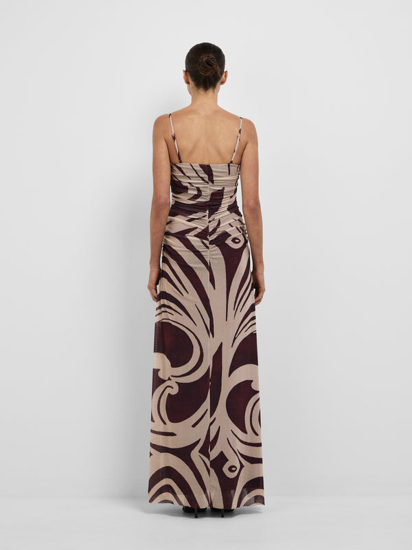 INES MAXI DRESS, back view