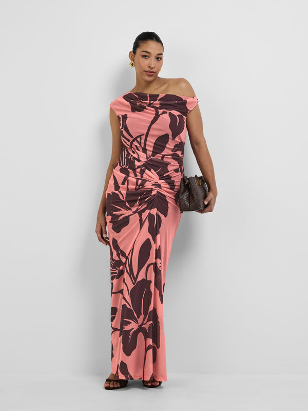 NOUR MAXI DRESS, front view on size 12 model