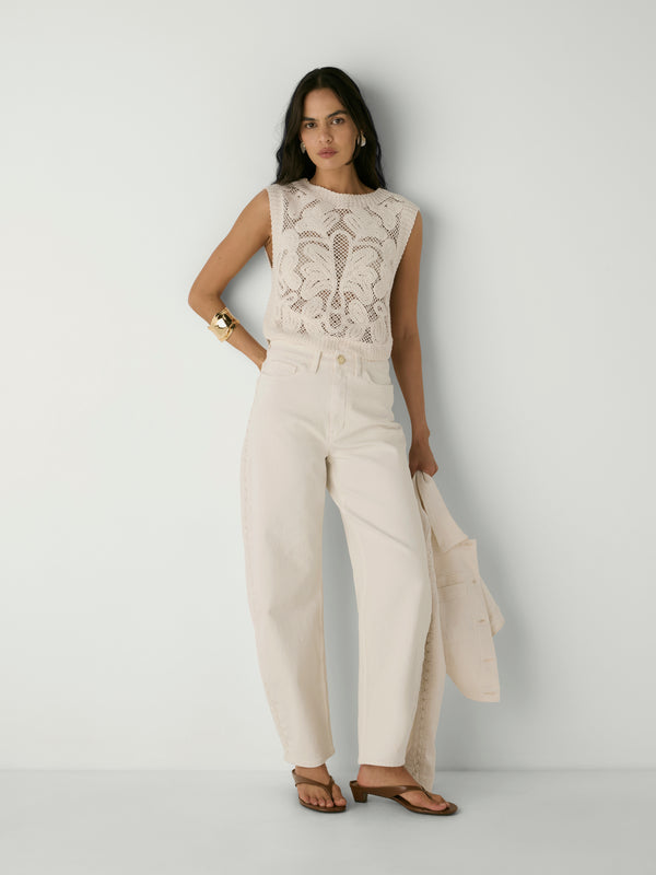 BELLA CROCHET TOP, front view