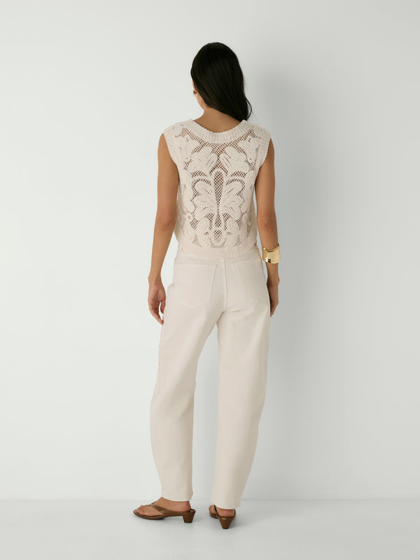 BELLA CROCHET TOP, back view