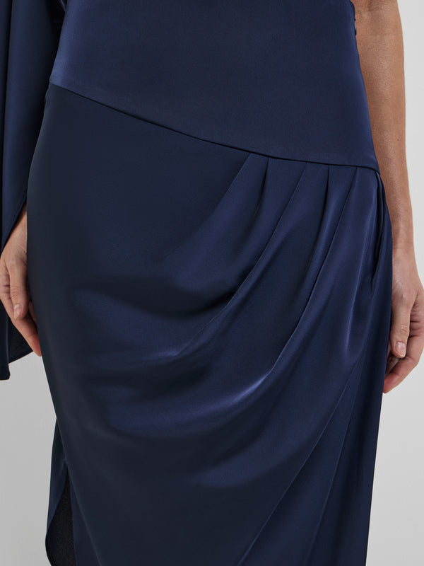 SIHAM MIDI SKIRT, close-up detail