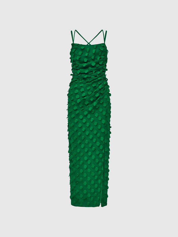 DOLCE MIDI DRESS, flat lay