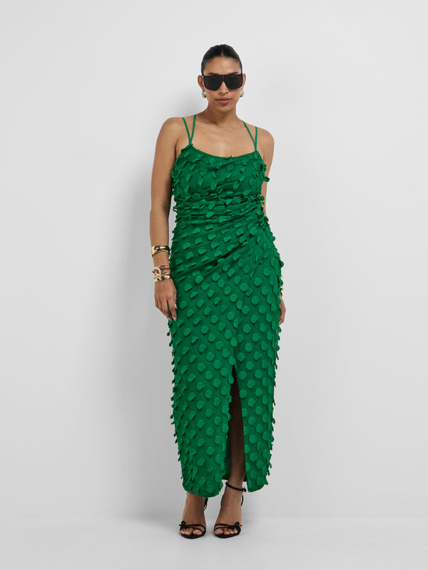 DOLCE MIDI DRESS, front view on size 12 model