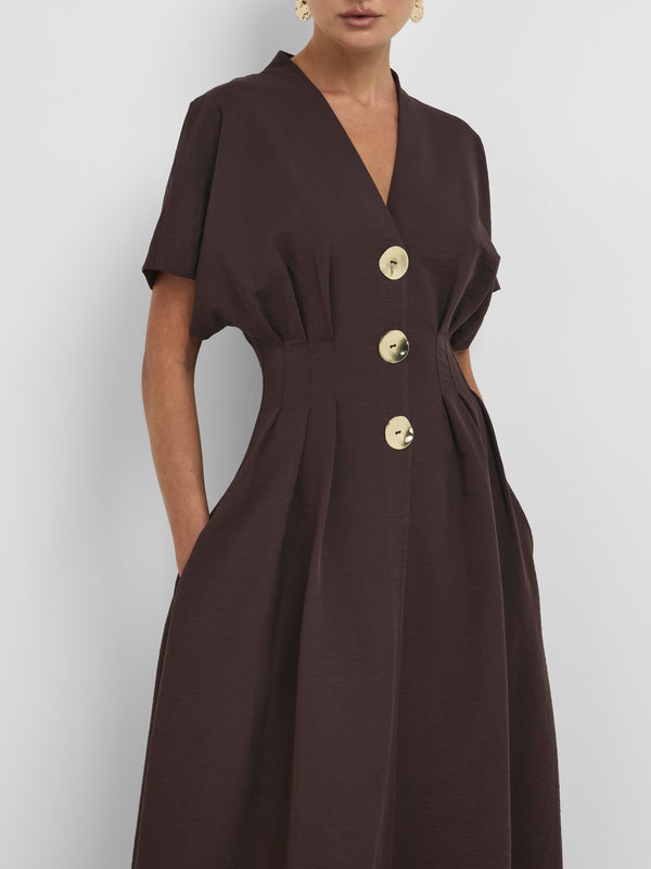 ARIANA MIDI DRESS, close-up detail