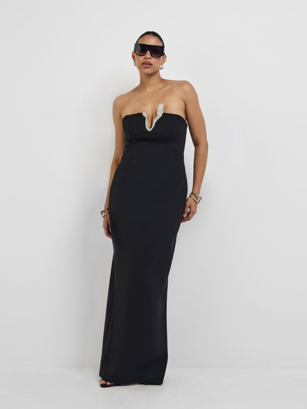 HANNAH GOWN, front view on size 12 model