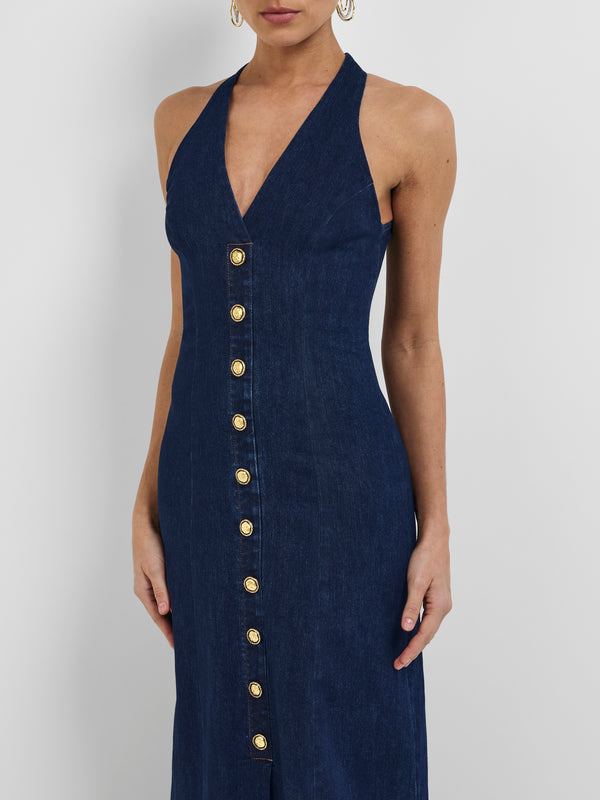 AURORA MIDI DRESS, close-up detail