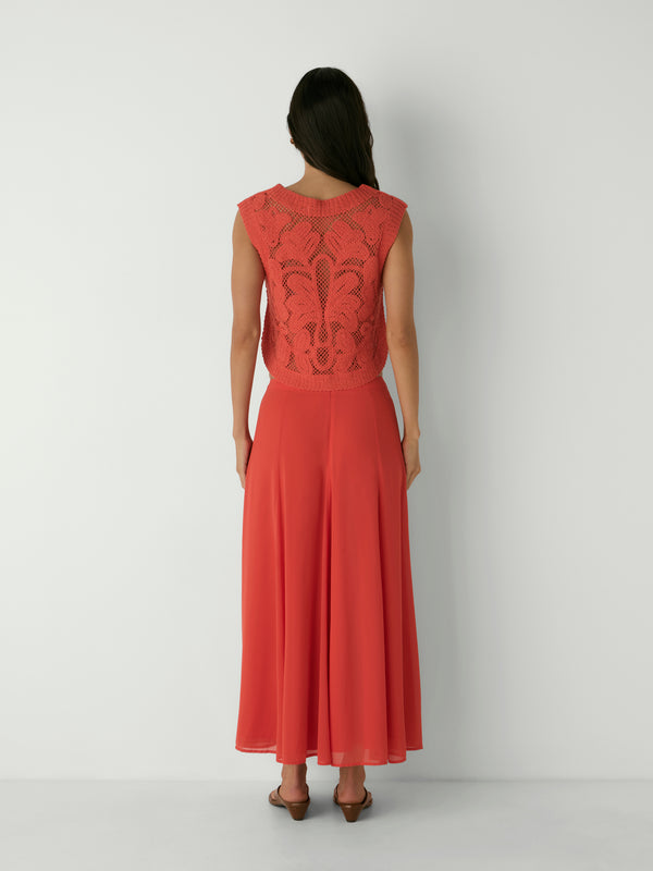 BELLA CROCHET TOP, back view