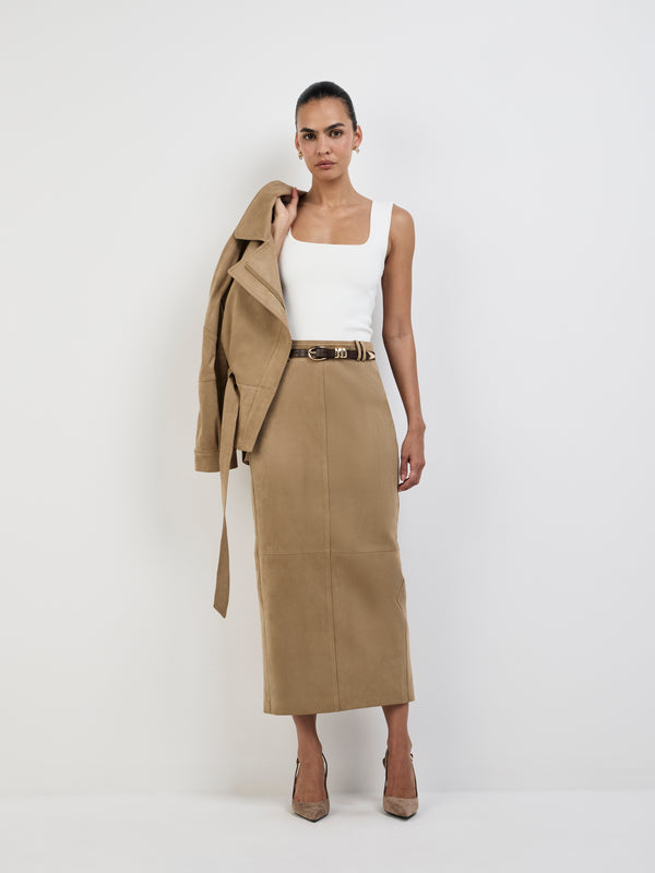 TIANA MIDI SKIRT, front view