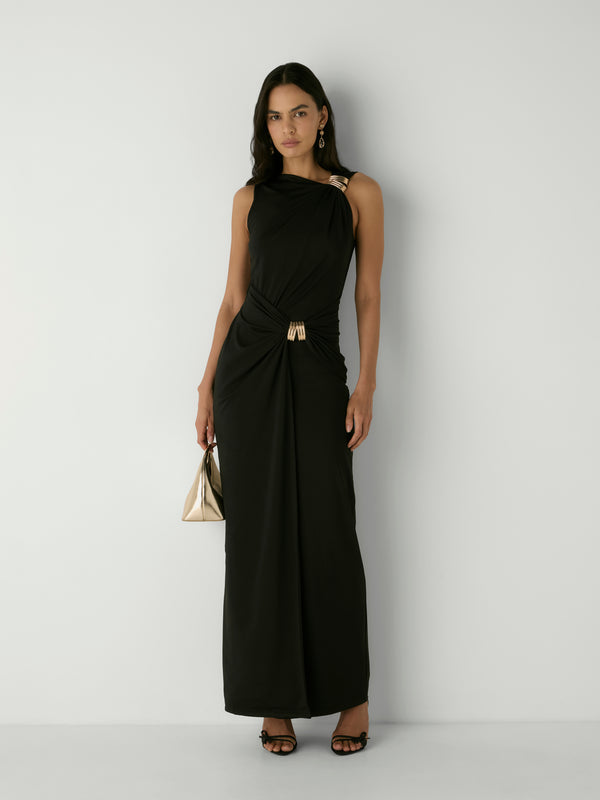 NYLA DRESS, front view on size 8 model