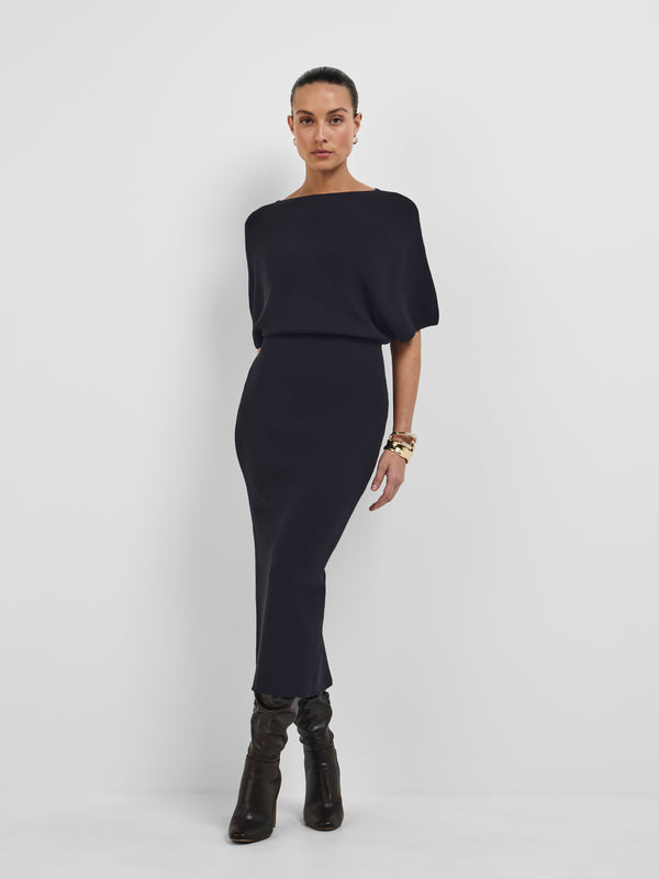 MOLLY KNIT DRESS, front view on size 8 model