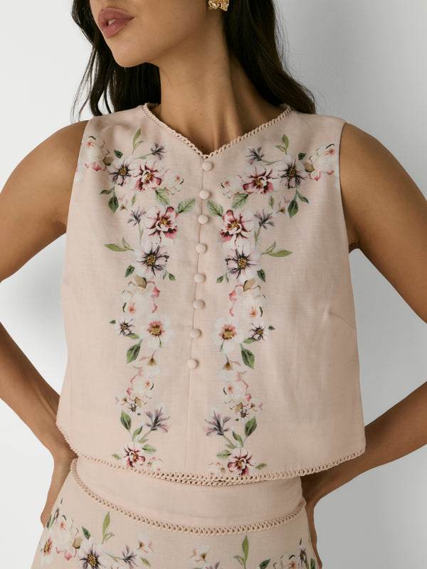 FREYA SHELL TOP, close-up detail