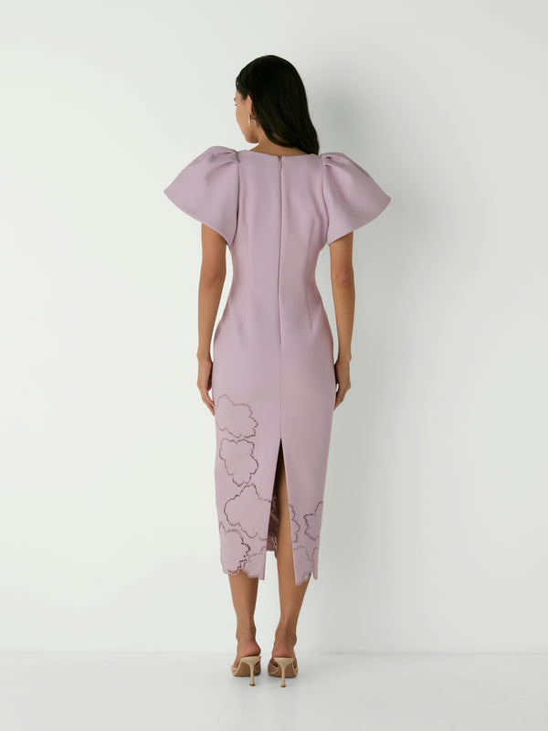 CAMILLE MIDI DRESS, back view