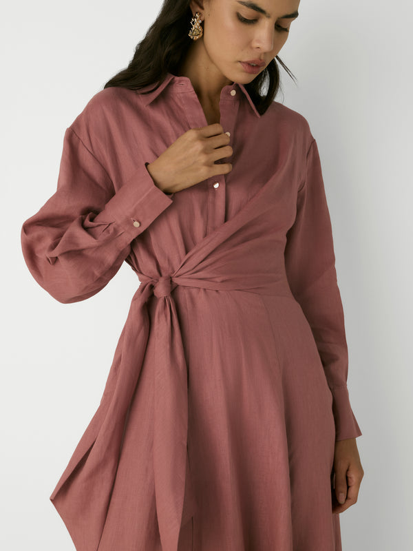 FAYE SHIRT DRESS, close-up detail
