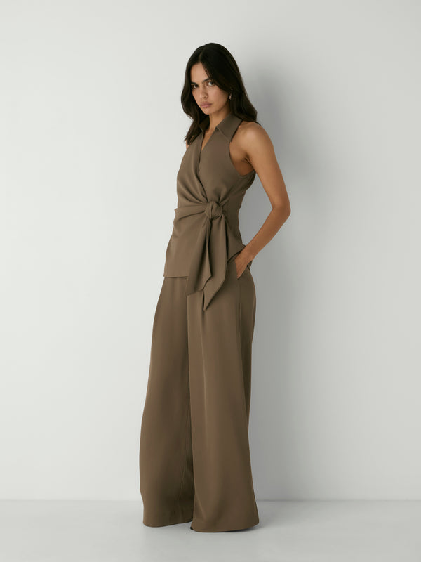 ADELE WRAP TOP, front view