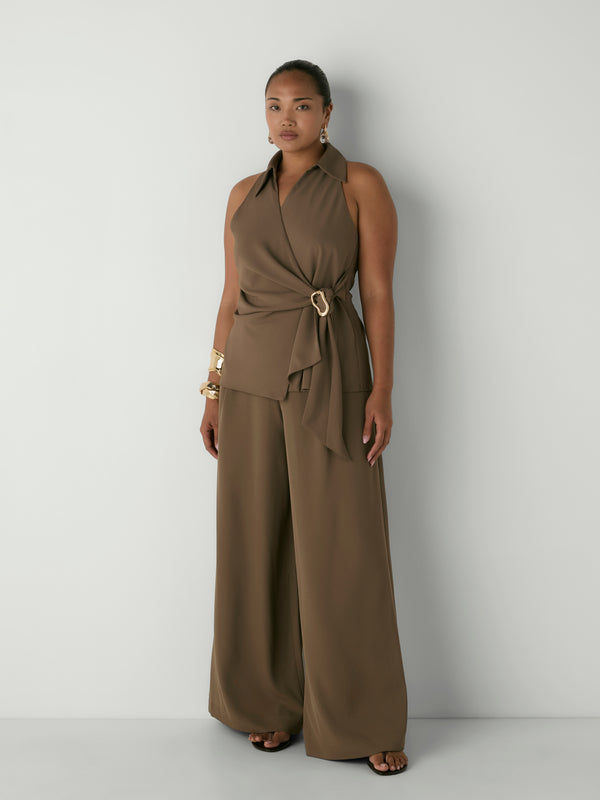 HAVANA PANT, front view on size 12 model