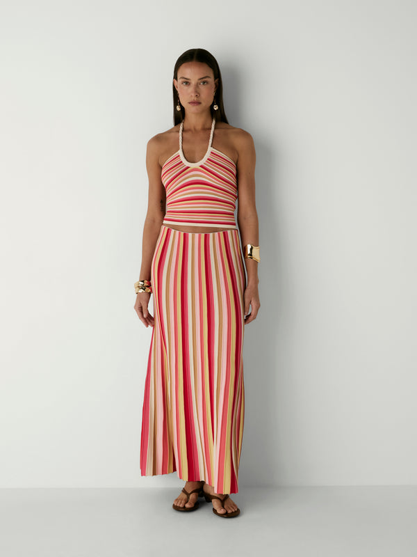 AIRLEE SKIRT, front view on size 8 model