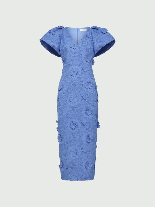 VALETTA MIDI DRESS, flat lay