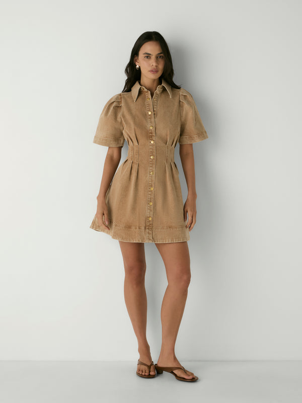 STACEY MINI DRESS, front view on size 8 model