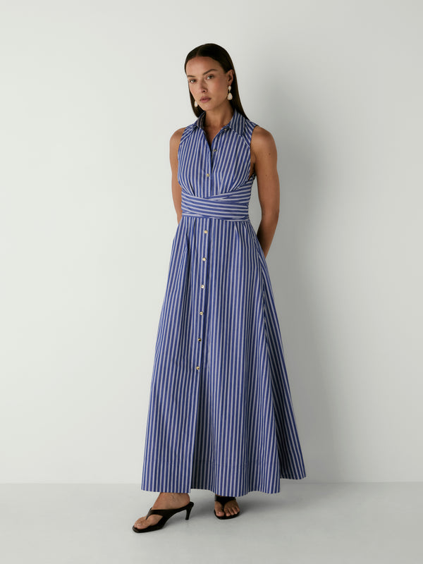 ANABELLA MIDI DRESS, front view on size 8 model