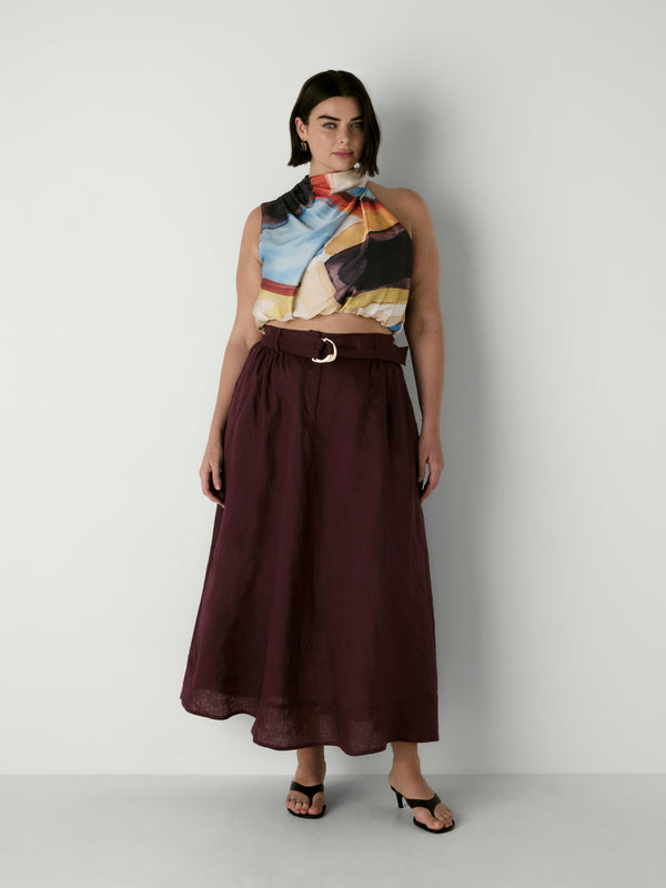 NEVADA TOP, front view on size 16 model