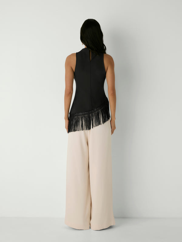FRINGE HEM TOP, back view