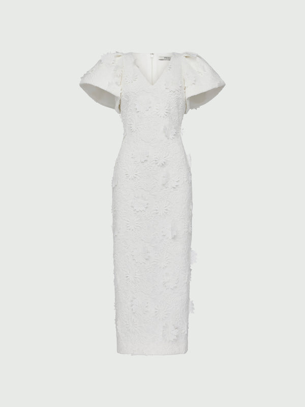 VALETTA MIDI DRESS, flat lay