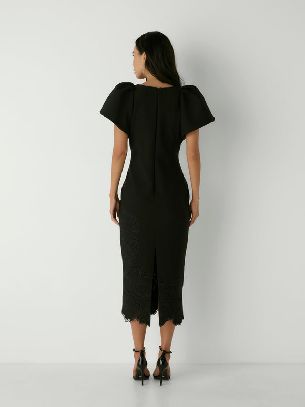 CAMILLE MIDI DRESS, back view