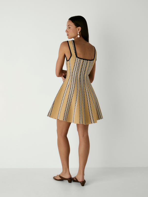 XIAH KNIT DRESS, back view