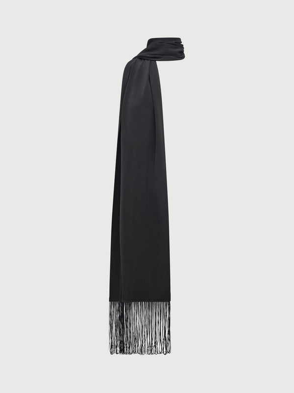 FRINGE SCARF, flat lay