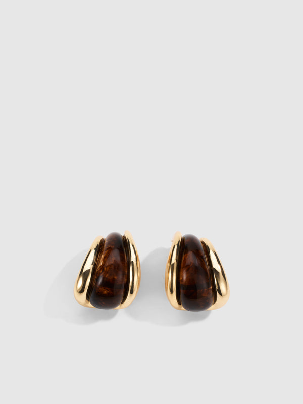 SHEIKE Lottie Earrings Gold 1008105 Ghost Front Image