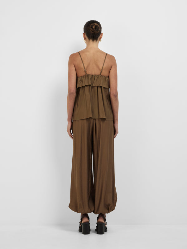 SHEIKE 1008351 Danika Top Cocoa Back Image