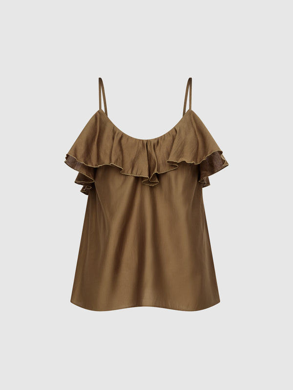 SHEIKE 1998402 Danika Top Cocoa Ghost Image