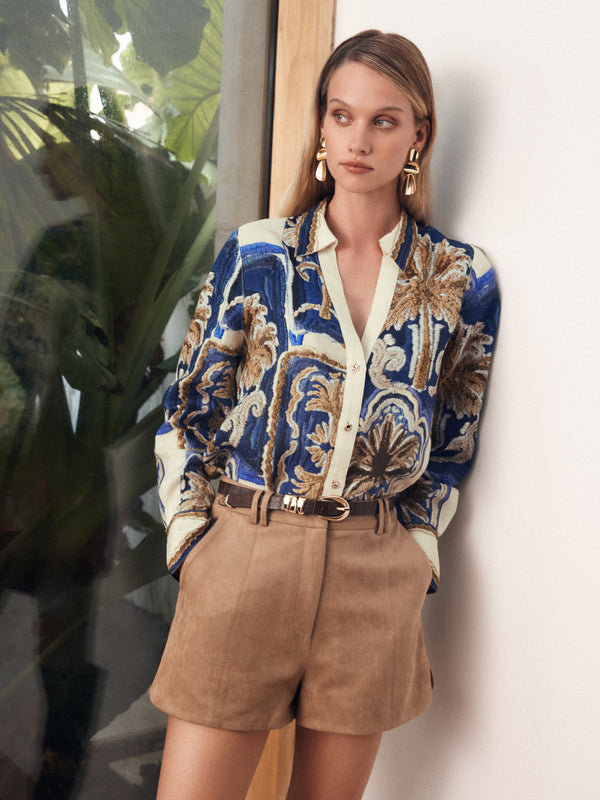 PATCHWORK PALM SHIRT