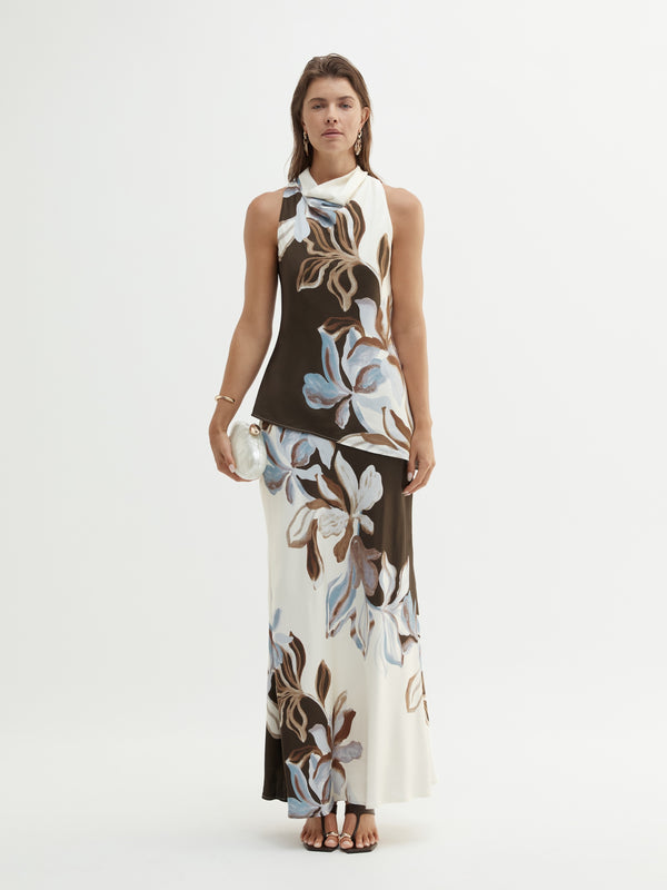 SHEIKE Fiora Maxi Skirt Floral 1008707 Campaign Image