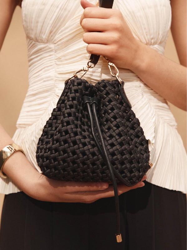 Black woven handbag SHEIKE Adele Bag Black 1007912 Image