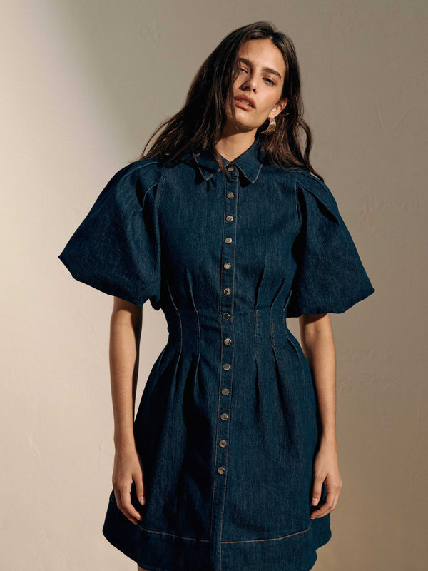 SHEIKE Blaire Mini Dress Indigo 1007849 Campaign Image