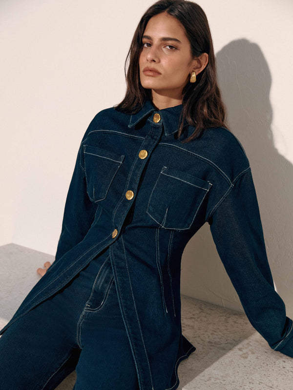 SHEIKE Broadway Denim Short Indigo 1007943 Campaign Image