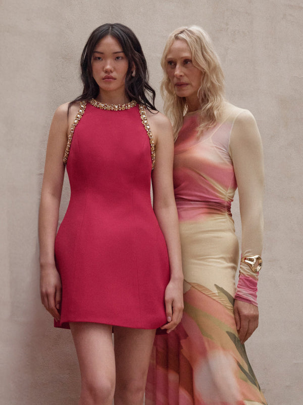 SHEIKE Celine Mini Dress Raspberry 1007793 Campaign Image