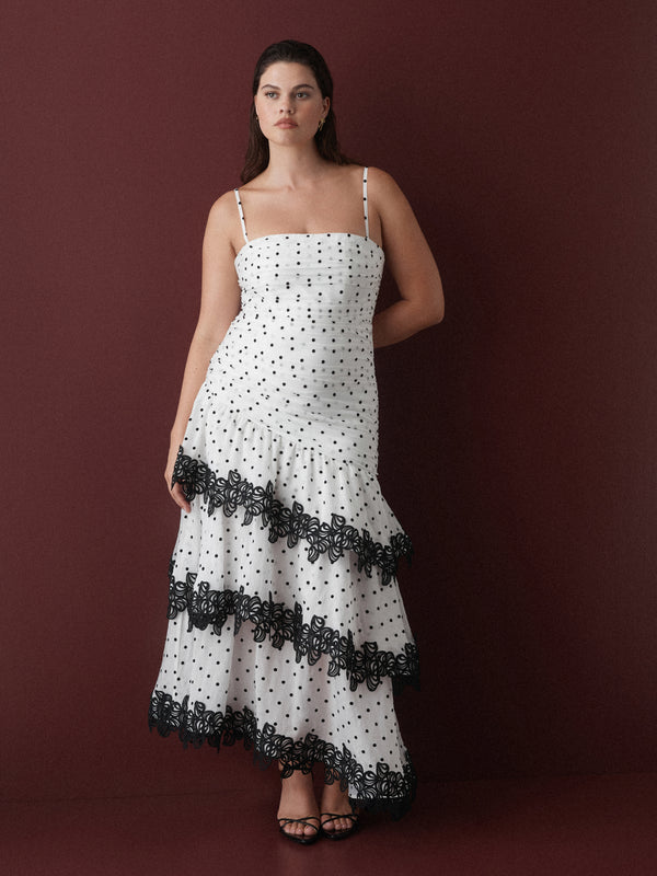 DANICA MIDI DRESS on size 12 model