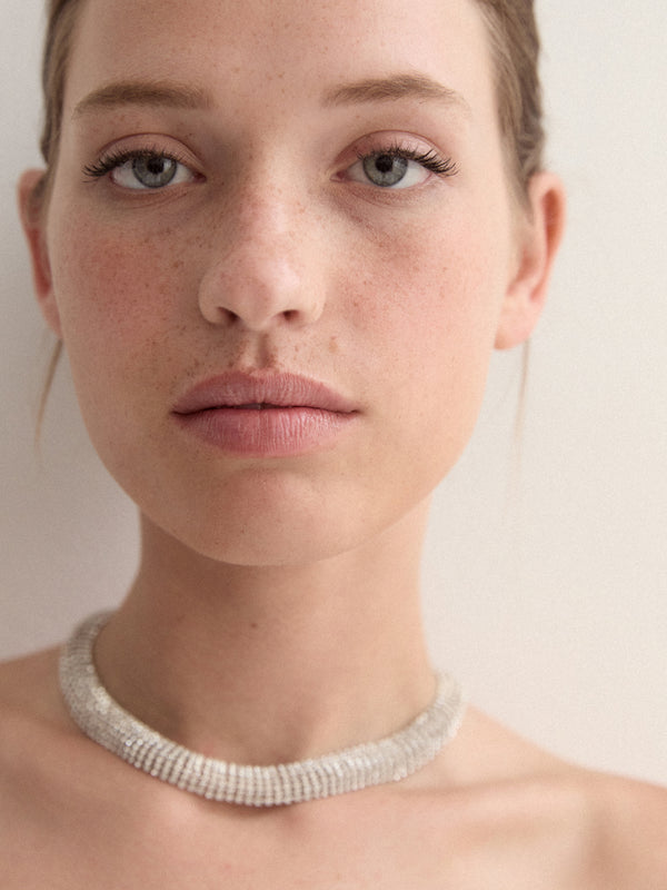 SHEIKE Dina Necklace Silver 1007308 Campaign Image