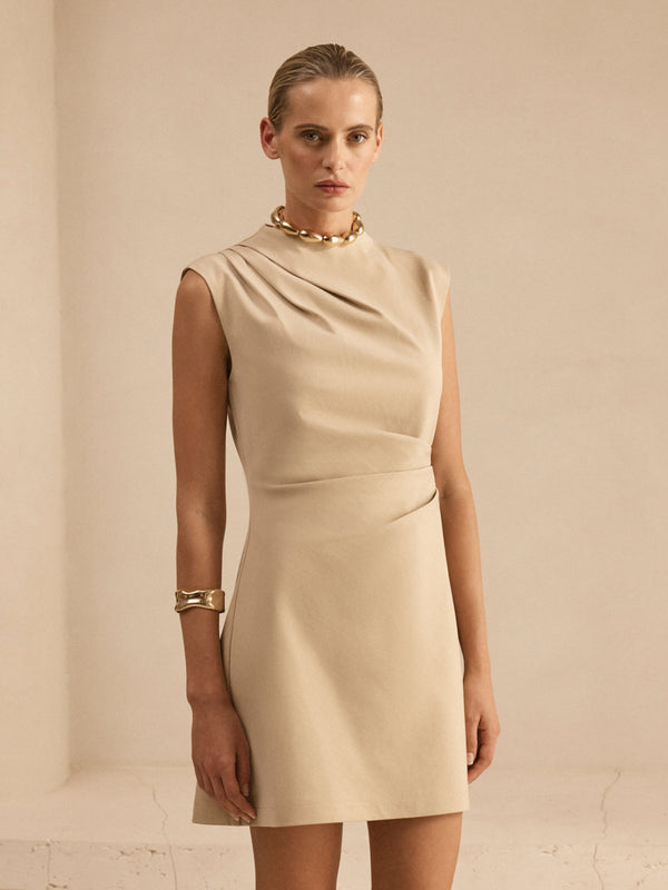 SHEIKE Elle Mini Dress Sand 1007925 Campaign Image