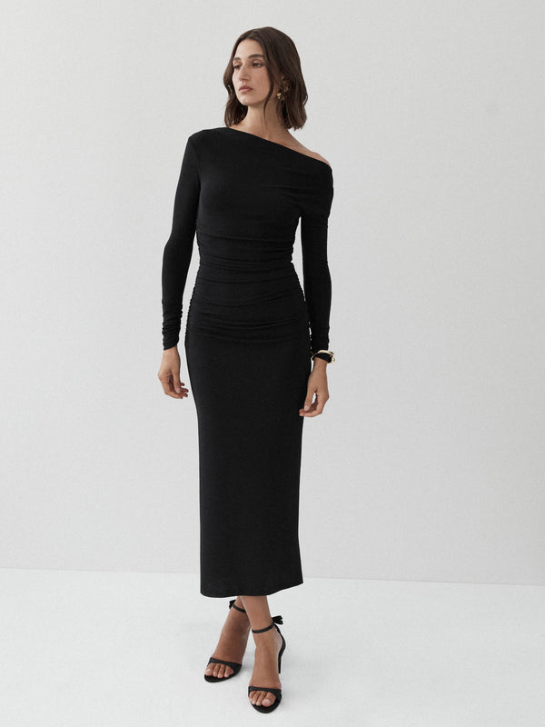 SHEIKE Mya Dress Black Metallic 1007706 Campaign Image