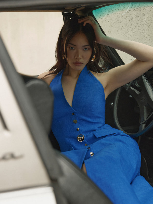 SHEIKE Shai Maxi Dress Blue 1007435 Campaign Image