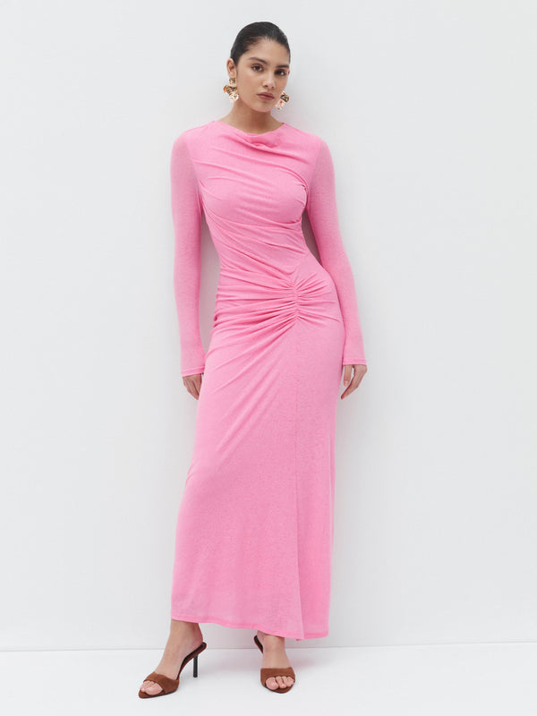 SHEIKE Sophia Midi Dress Pink 1007791 Campaign Image